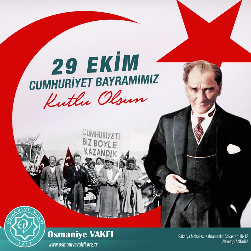 Cumhuriyet Bayramımız Kutlu Olsun.